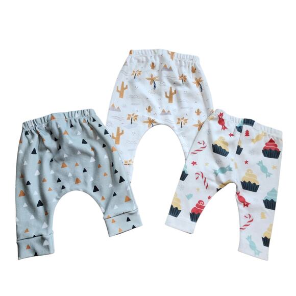 Set Of 3 Pieces Of Dreams Baby Boy Girl Pants Size 0-3 3-6 Months Pull On - Picture 6 of 6